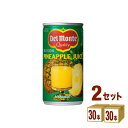 キッコーマン キッコーマン デルモンテ パイナップルジュース 100% 缶 190g×30本×2ケース (60本)【送料無料※一部地域は除く】