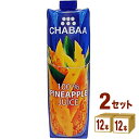 ハルナプロデュース CHABAA チャバ 100%ジュース パイナップル 1000ml 1L ×12本×2ケース (24本) 飲料【送料無料※一部地域は除く】