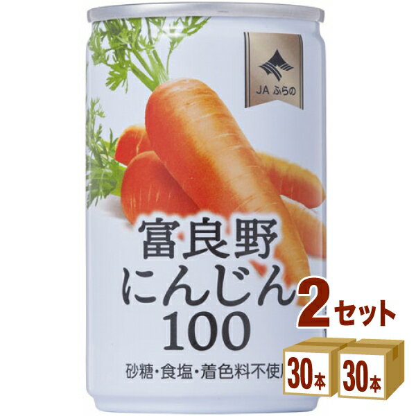 JAふらの農業協同組合 富良野 にんじん 100 160ml×30本×2ケース (60本) 飲料【送料無料※一部地域は除く】 JA にんじんジュース 人参　北海道