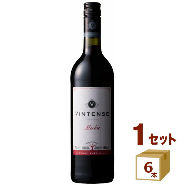 ヴィンテンス メルロー 0.0% ノンアルコール ワイン 赤 750ml×6本 ワイン【送料無料※一部地域は除く】【取り寄せ品　メーカー在庫次第となります】