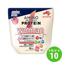 味の素 アミノバイタル アミノプロテイン フォーウーマン for woman (ストロベリー味) スティック 30本入り パウチ ×10袋 飲料【送料無料※一部地域は除く】