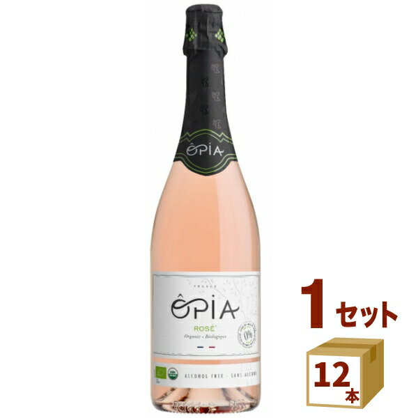 OPIA オピア ロゼ スパークリング オーガニック ノンアルコール 750ml×12本 飲料【送料無料※一部地域は除く】　ノンアルコール ワイン 飲料 ノーベル賞 受賞式晩餐会