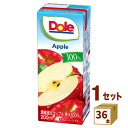 雪印 メグミルク(チルド Dole ドール アップル 100% 200ml×36本 飲料【送料無料※一部地域は除く】【チルドセンターより直送・同梱不可】