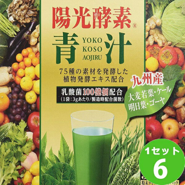 新日配薬品 陽光酵素 青汁 乳酸菌入り（3g×30袋) ×6箱 食品