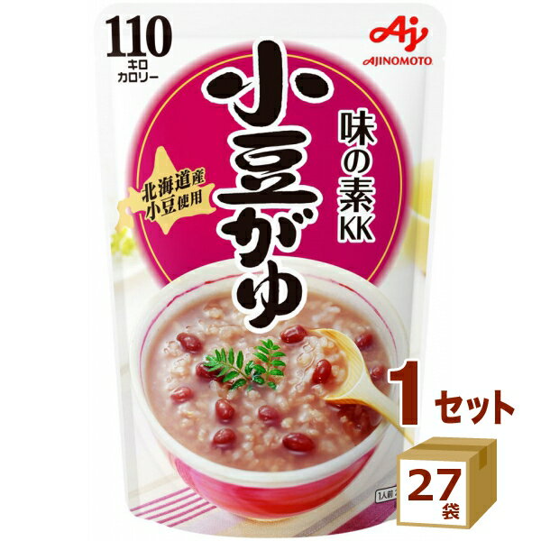 味の素 おかゆ KK 小豆がゆ 27袋 250g 9袋×3箱 国産 コシヒカリ100％ パウチ レトルト お粥 常備食 長期保存 食品 ローリングストック 災害 250g×27袋 食品【送料無料※一部地域は除く】