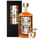 沢の鶴(兵庫) 1990年 古酒仕込み 梅酒 金箔入り 箱付き 720ml×3本 リキュール・スピリッツ【送料無料※一部地域は除く】