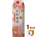 まろやか完熟梅酒 2L 紙パック 2000ml×6本 リキュール・スピリッツ【送料無料※一部地域は除く】