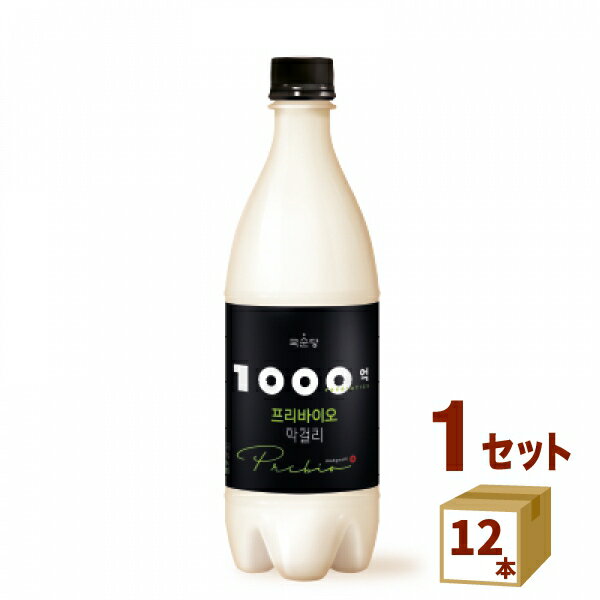 麹醇堂 1000億 プリバイオ マッコリ 乳酸菌 韓国 韓国焼酎 マッコリ 750ml×12本 【送料無料※一部地域は除く】　BSJ（百歳酒J）