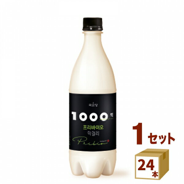 麹醇堂 1000億 プリバイオ マッコリ 乳酸菌 韓国 韓国焼酎 マッコリ 750ml×24本 【送料無料※一部地域は除く】 BSJ（百歳酒J）