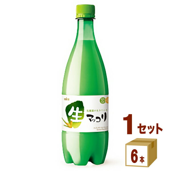 麹醇堂 生マッコリ 700ml×6本 ペット 韓国 マッコリ 生酒 微炭酸 クッスンダン センマッコリ リキュール・スピリッツ【送料無料※一部地域は除く】【冷蔵配送】