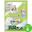 ユニチャーム(ペット デオトイレ 消臭サンド 4L×6袋 ペット【送料無料※一部地域は除く】 4kg 猫砂 ネコ