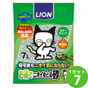 ライオン商事 お茶でニオイをとる砂 7L×7袋 ペット【送料無料※一部地域は除く】 猫砂 猫 ネコ砂 トイレ