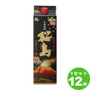 本坊酒造(鹿児島) 芋焼酎 桜島 黒麹仕立て 25度 パック 鹿児島県 1.8L 1800ml×12本 焼酎【送料無料※一部地域は除く】