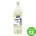 瑞韓 ソウル 月梅 マッコリ ペット 1000 ml×12本 焼酎【送料無料※一部地域は除く】