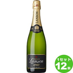 アサヒ ランソン ブラックラベル・ブリュットLANSON BLACK LABEL BRUT定番 フランス シャンパーニュ750ml×12本（個） ワイン ワイン【取り寄せ品　メーカー在庫次第となります】