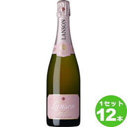 ACシャンパーニュランソン ロゼラベル・ブリュットLANSON ROSE LABEL BRUT定番 750ml ×12本 フランス シャンパーニュ アサヒビル　 ワイン【取り寄せ品　メーカー在庫次第となります】