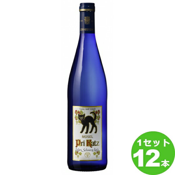 【最大200円OFFクーポン】G．A．シュミット　ツェラー・シュワルツ・カッツ・プリカッツ　Q．b．A． 750ml びん×12本(個)ドイツ/モーゼルメルシャン ワイン【取り寄せ品　メーカー在庫次第となります】