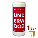 訳あり 在庫滞留品のため アンダーウッド バブルス ロゼ スパークリング 缶 缶ワイン UNDERWOOD ROSE BUBBLES アメリカ 250ml×6本...