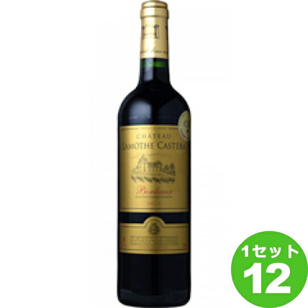 【名称】モトックス ChateauLamotheCasteraシャトー・ラモット・カステラ定番 赤ワイン フランス/ボルドー750ml×12本（個）【メーカー取寄せ品】【商品詳細】1830年からブドウ栽培を行っている歴史ある家族経営シャトー。ラズベリーなどの豊かな果実味、口当たりは柔らかく滑らか。カベルネに由来するしっかりとしたボディと余韻があります。【味わい】ミディアムボディ【Wine Advocate獲得点】-【Wine Spectator獲得点】-【コンクール入賞歴】(2017)ジルベール&ガイヤール 2018 金賞/(2016)ジルベール&ガイヤール 2017 金賞/(2015)ジルベール&ガイヤール 2016 金賞【品質分類・原産地呼称】赤ワイン A.O.C.ボルドー【格付】-【原材料】ぶどう【容量】750ml【入数】12【保存方法】高温多湿、直射日光を避け涼しい所に保管してください【メーカー/輸入者】モトックス【JAN】4997678517571 【産地】フランス/ボルドー【生産者】Mis en Bouteille au Chateauシャトー元詰【品種】カベルネ・ソーヴィニヨン 80%/メルロー 20%【販売者】株式会社イズミック〒460-8410愛知県名古屋市中区栄一丁目7番34号 052-229-1825【注意】ラベルやキャップシール等の色、デザインは変更となることがあります。またワインの場合、実際の商品の年代は画像と異なる場合があります。