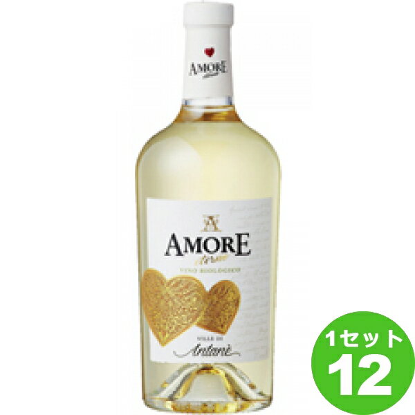 楽天イエノミストbyイズミックワールドAmoreeterno Vino Biologico Bianco アモーレエテルノ オーガニック ビアンコ 白ワイン イタリア/ヴェネト 750ml ×12本（個） ワイン【送料無料※一部地域は除く】 ハート バレンタイン ギフト かわいい