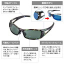 オール日本製 高品質レンズが交換できる サングラス メンズ 偏光 uvカット スポーツ 交換用レンズ付き Izone NY ブランド ez-p555-C7 2