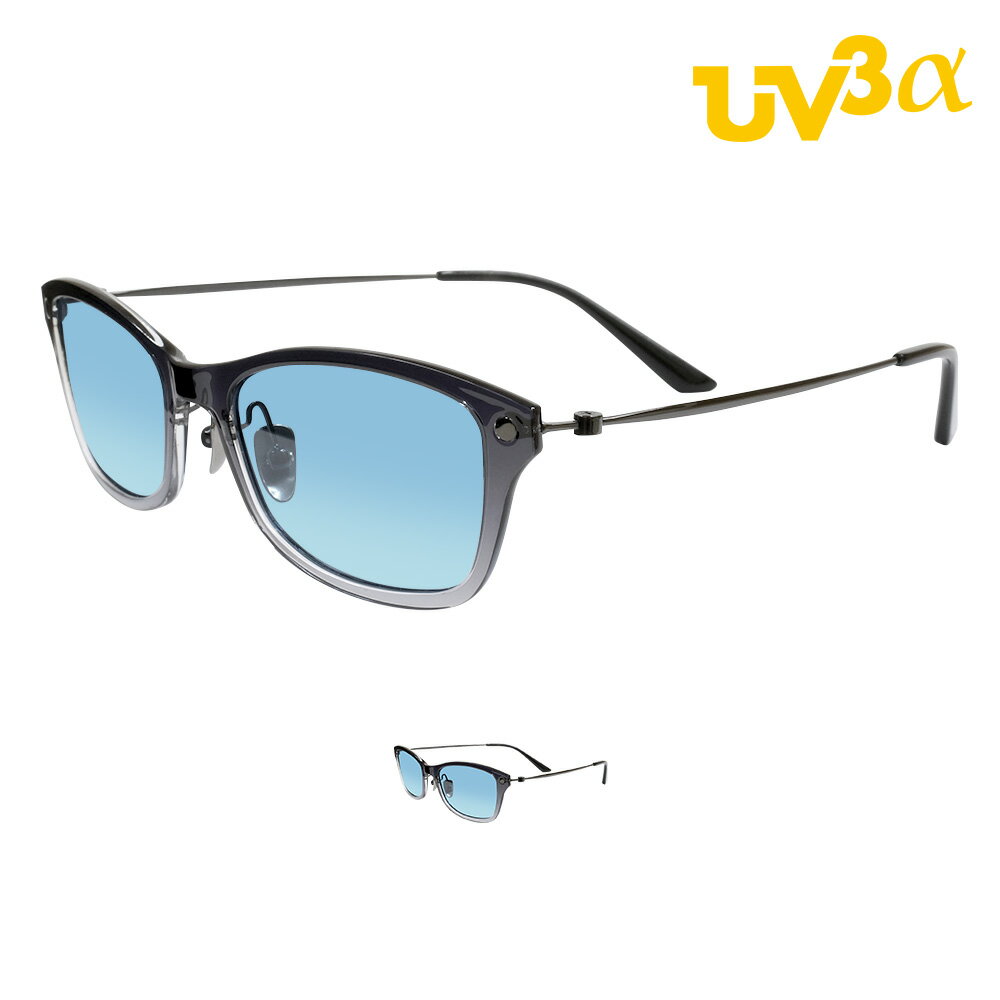 IZONE NEW YORK UV3a サングラス メンズ レディース 薄い色 ブルーレンズ ライトカラー uvカット 紫外線カット 超軽量 スクエア 母の日 父の日 P1441LBL
