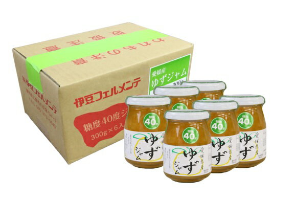 【糖度40度ケース販売】愛媛県産ゆずジャム300g×6入り