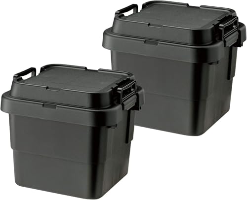 本体 2個セットブラック/TC-30S/TC-30S・Style:本体 2個セットColor:ブラックSize:TC-30S・パッケージ個数:1・天板耐荷重100kgの、頑丈な収納ボックス。・[サイズ]約40×39×高さ35.7cm(1個当たり)・[重量]約1.91kg(1個当たり)・[容量]約30L(1個当たり)天板耐荷重100kgの、頑丈な収納ボックス。 フタの縁の部分が少し立ち上がった、スタッキングしやすい形状。 キャンプやバーベキューなど、ハードなアウトドアシーンにも対応。 ベンチとして座ったり、高いものを取る時のステップにしたり、収納以外にもいろいろ使える万能ボックス。 DIYや車・バイクのメンテ用工具入れや、防災グッズなどの備蓄用、お子さまのおもちゃや蔵書の整理など、アウトドアでもインドアでも幅広くお使いいただけます。 [サイズ]約40×39×高さ35.7cm(1個当たり) [重量]約1.91kg(1個当たり) [容量]約30L(1個当たり) [素材・材質]ポリプロピレン [生産国]日本