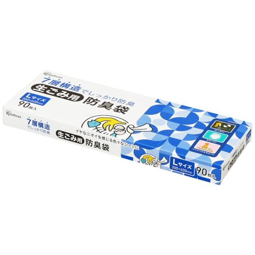 樂天商城 - アイリスオーヤマ 生ごみ用防臭袋 Lサイズ 90枚入り GBB-L90