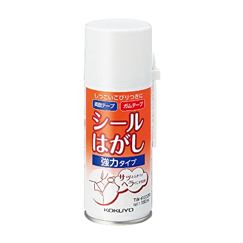 マルチカラー/180ml/TW-P202・Size:180ml・パッケージ個数:1・メーカー型番:TW-P202・容量:180ml・主成分:酢酸ブチル・ミネラルスピリット・シクロヘキサン・LPG・容器外寸法:φ53・148・付属品:ヘラ1本商品紹介 両面テープやガムテープなどのこびりついたテープをはがし、頑固な汚れを落とす強力タイプ。 より 両面テープやガムテープなどのこびりついたテープをはがし、頑固な汚れを落とす強力タイプ。