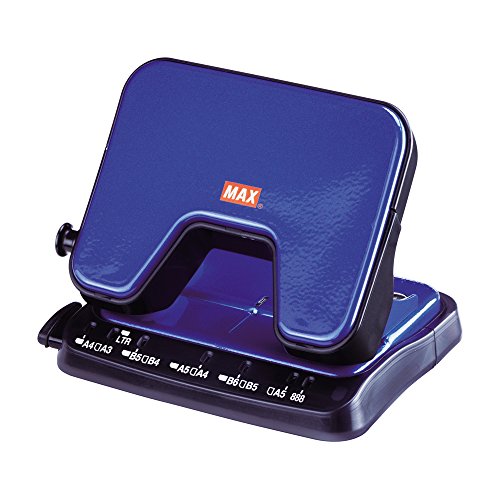 マックス パンチ 軽あけパンチ スクーバ 25枚開け 2穴 ブルー DP-25T/B