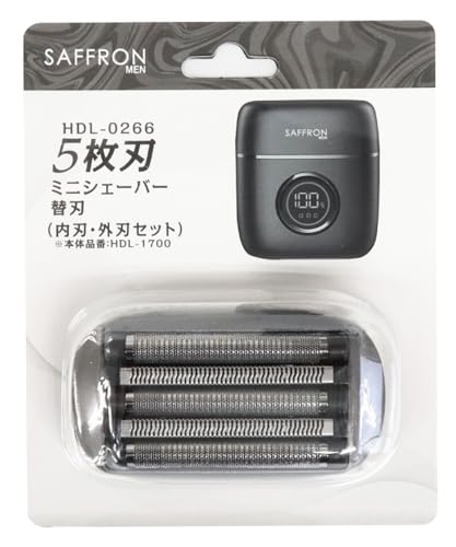 チャコール/-/-・パッケージ個数:1・生産地：中国 素材・成分：ニッケル合金 内刃：ステンレス パッケージ：吊り下げフックブリスター本体品番：HDL-1700用替刃です。　適合品番：HDL-1700　5枚刃ミニシェーバー　交換目安：約6ヵ月
