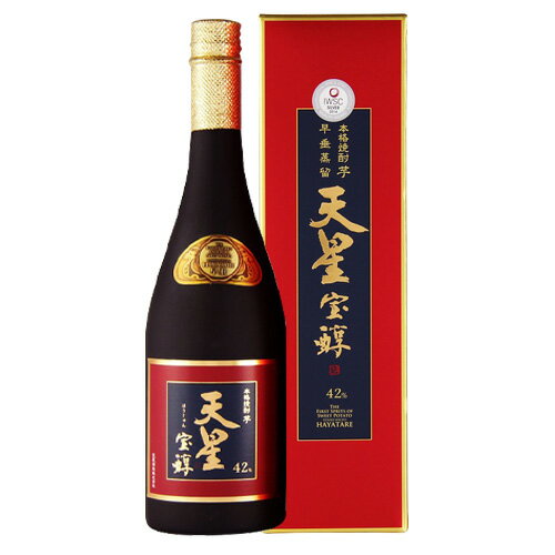9/4〜5限定 全品P3倍焼酎 芋焼酎 天星宝醇 赤 42度 720ml鹿児島県 天星酒造 黄金千貫 紅隼人 早垂蒸留 いも焼酎 てんせいほうじゅん 高アルコール 赤芋 紅芋 べにはやと 黒麹 化粧箱 プレゼント ギフト 酒 焼酎 飲み物のサムネイル