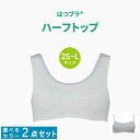 【取寄せC】【選べるカラー2点セット】ルシアン はつブラ ハーフトップタイプ 16690 ホワイト / 杢グレー 2S / S / M / L ホックなし 成長...