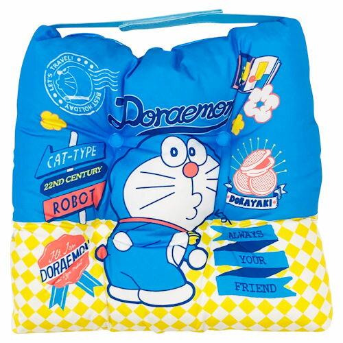 【取寄せ】モリシタ ドラえもん スクールクッション ブルー 約30x30cm　4548598361210