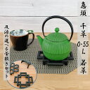 【15日限定★24時間限定クーポン】急須 鉄瓶兼用 及源 千草 0.55L 若草色《選べる!及源釜敷き(大)セット》 南部鉄器 日本製 OIGEN kettle...