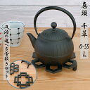 【15日限定★24時間限定クーポン】急須 及源 千草 0.55L 《選べる!及源釜敷き(大)セット》 南部鉄器 日本製OIGEN kettle JAPAN