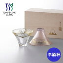 【 スーパーSALE限定 10%OFF 】冷酒器《招福杯》富士山冷酒杯揃え(金透き・金さくら)父の日 東洋佐々木ガラス 冷酒グラス