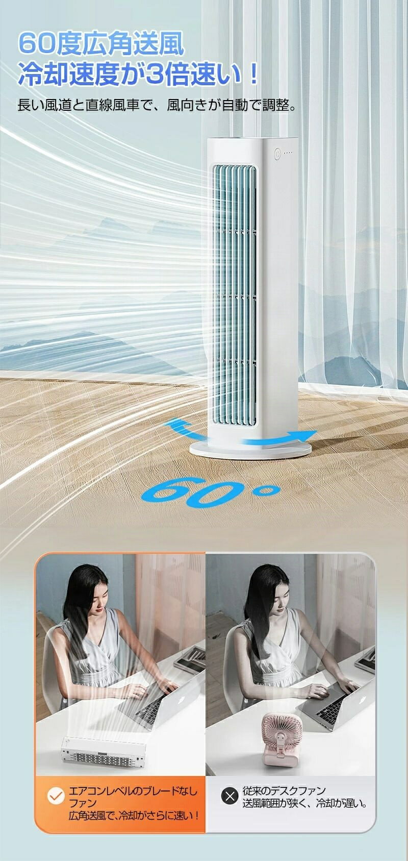 強力 壁掛け式 立式ファン 自動首振り リモコン付き 扇風機 送風 加湿 冷却 ミニクーラー