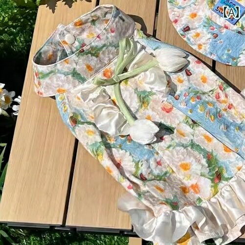 わんちゃん用 ドレス 中型 犬と 大型 犬用の 犬 服 ボーダーコリー ゴールデンレトリバー ペットの 夏 ..