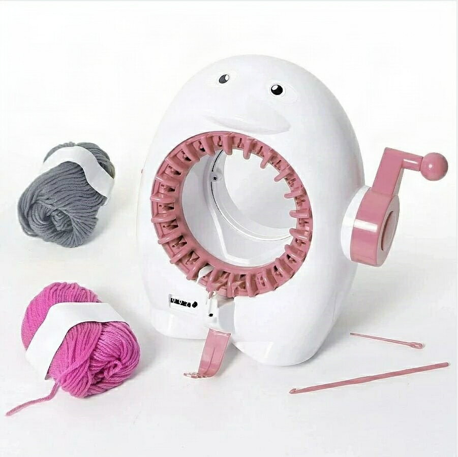 編み機 おもちゃ 編みキット 編み物おもちゃ 編み機玩具 22針 丸型 毛糸付き 調節可能 可愛い ペンギンタイプ ハンドメイド 手芸 子供用 DIY 手芸 知育玩具 家事ままごと ごっこ遊び お誕生日 プレゼントのサムネイル