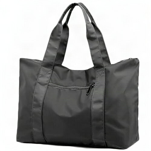 [Silver & Style] 旅行バッグ ナイロン 大容量 軽量 キャリーオン 折り畳み トラベル バッグ 肩掛け (灰色 グレー)(4)