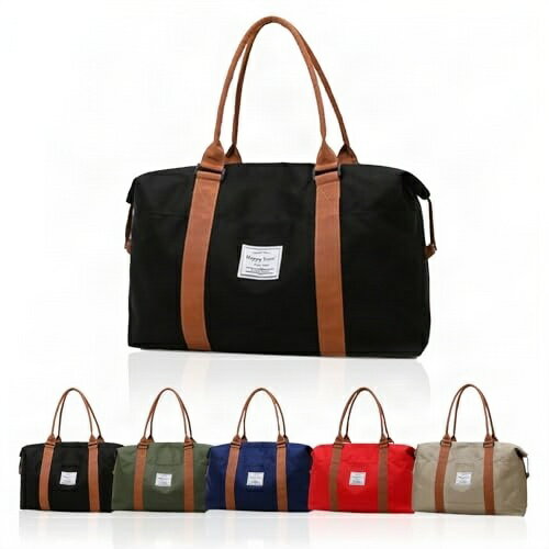 [ユニベイズ] ボストンバッグ 大容量 軽量 旅行 機内持ち込み キャリーオン1泊 2泊 旅行バッグ ジム キャンプ トラベル (L, ブラック)