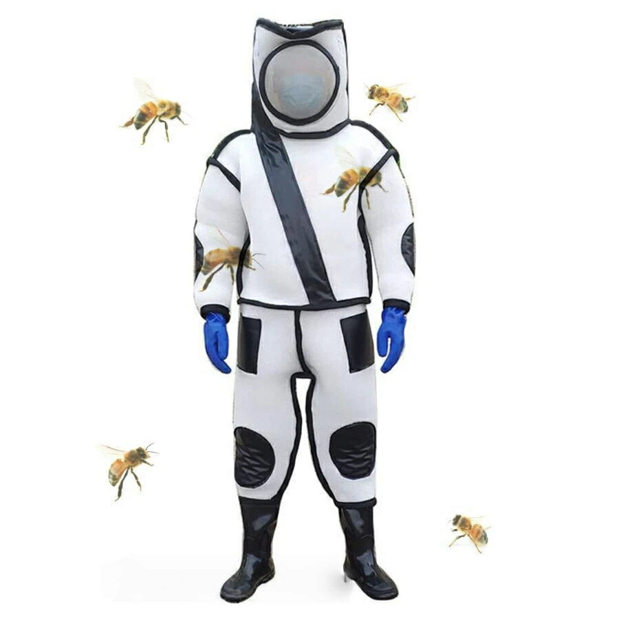 蜂防護服 スズメ蜂 万全防護服 害虫駆除 スズメバチ駆除用蜂防護服 一体式 ハチ防護服 通気性 二重扇風..