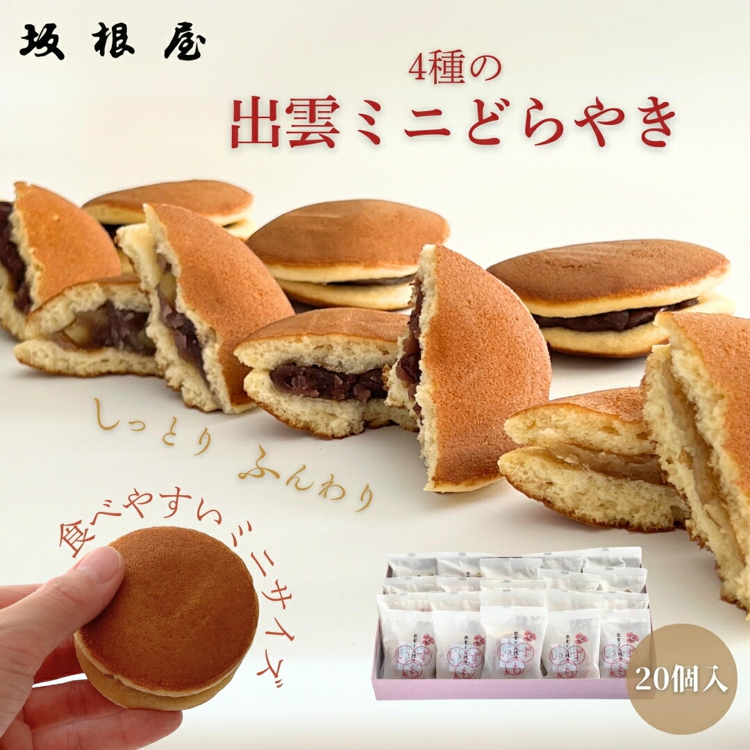 【公式】坂根屋 出雲 ミニどら焼き ミニどらやき 20個 お土産 高級 ギフト 国産 あんこ 小豆 あずき 人気 和菓子 和スイーツ お菓子セット 老舗 お取り寄せ 手土産 贈り物 お返し 内祝い お礼 プレゼント ギフト お供え 御供 法事 栗