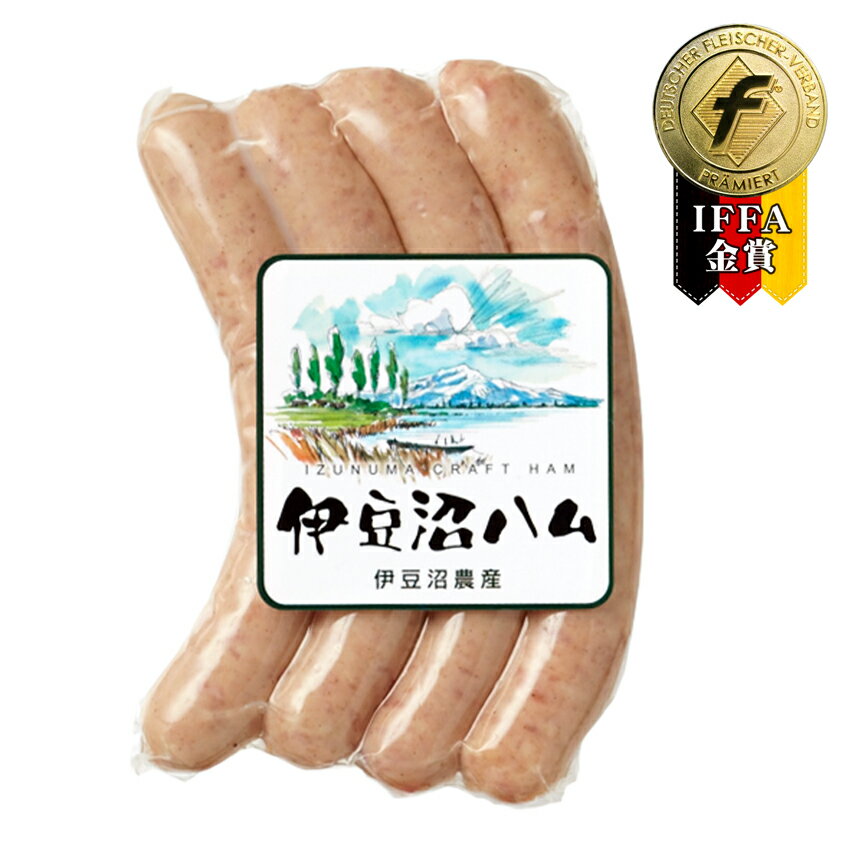 ソーセージ 天然腸と宮城県産豚 伊豆沼ハム あらびきウィンナー 90g ( 4本入 )( お取り寄せ 子供 朝ごはん お弁当 粗挽き スモーク ソーセージ ウインナー 肉 豚 国産 宮城県産 登米市 東北 )