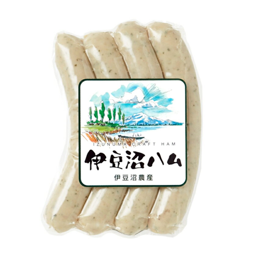 【発色剤不使用】天然腸と宮城県産豚 伊豆沼ハム ハーブウィンナー 90g 4本入 発色剤不使用 お取り寄せ 子供 朝ごはん お弁当 ノンスモーク ソーセージ ウインナー 肉 豚 国産 宮城県産 登米市…