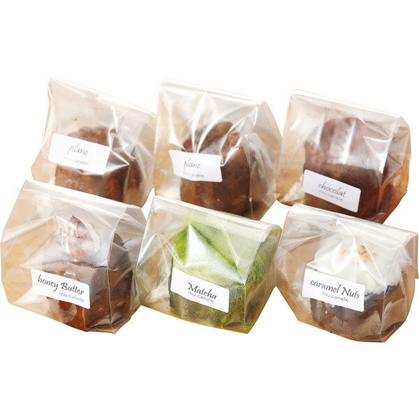 [熊本カヌレ専門店 mu] カヌレ5種6個詰合せ [MU5]［6/16以降順次出荷（一部商品説明記載)］[熨斗・包装不可]のサムネイル