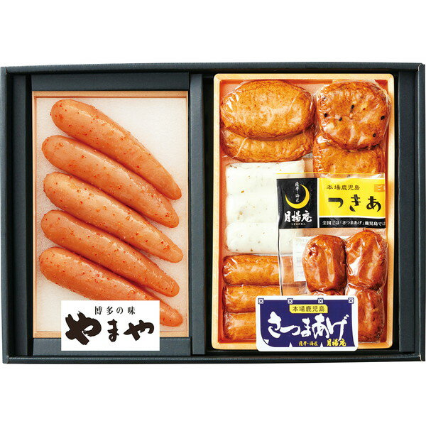 [やまや] 辛子明太子・真空さつまあげ5袋セット [38296]［6/16以降順次出荷（一部商品説明記載)］[熨斗・包装不可]