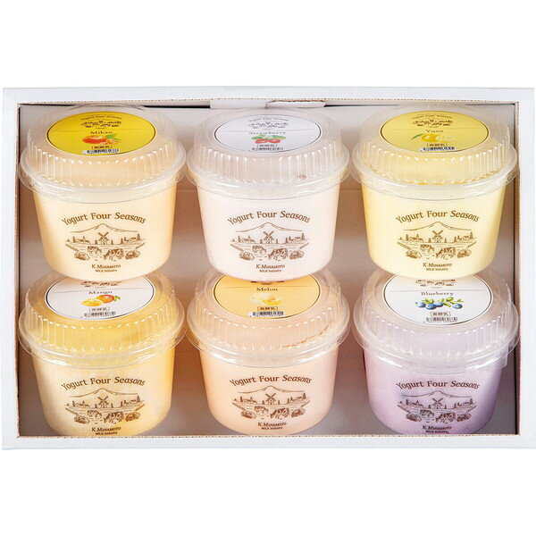 [ヨーグルト フォーシーズンズ] フルーツヨーグルトアソート6個 [FA-40]【11/16以降順次出荷（一部商品説明記載)】【熨斗・包装不可】のサムネイル